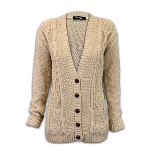 Ladies Woolen Button Cardigans